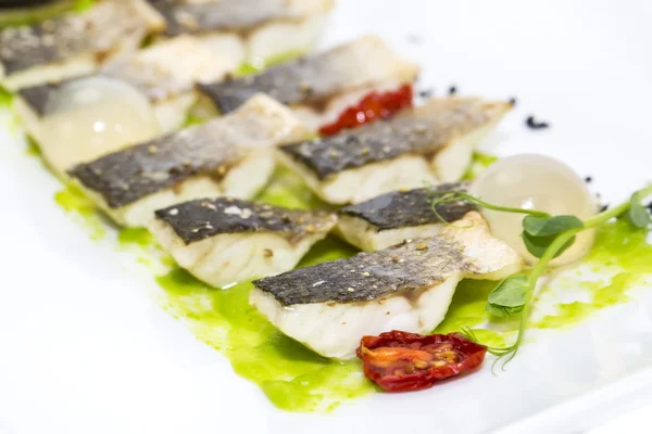 Pesce merluzzo nero al forno — Foto Stock