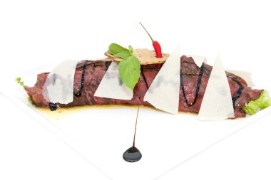 bir restoranda carpaccio