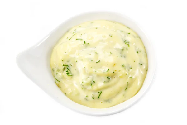 Sarımsaklı mayonez sos — Stok fotoğraf