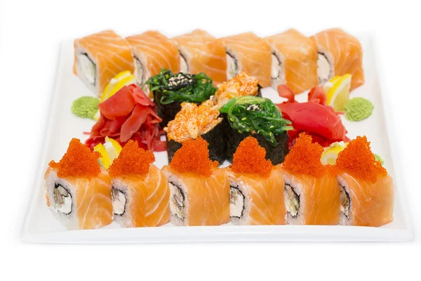 Sushi lezzetli deniz ürünleri — Stok fotoğraf