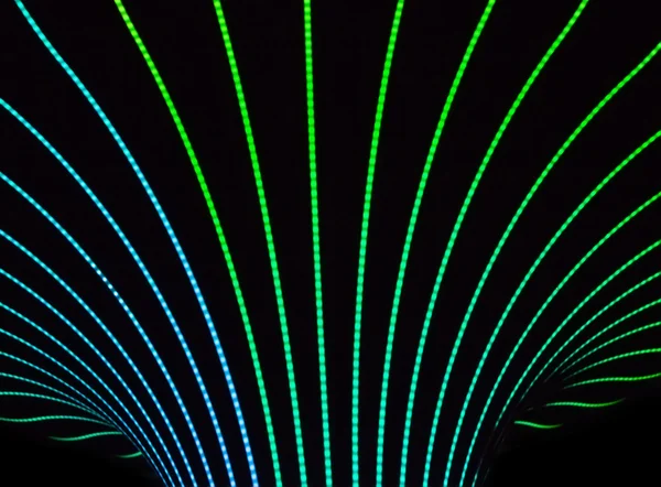 Neon lines and bokeh — Stock Photo, Image