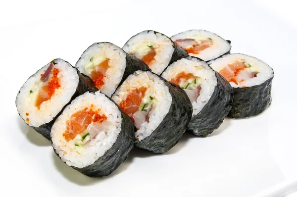 Owoce morza japońskiego sushi — Zdjęcie stockowe