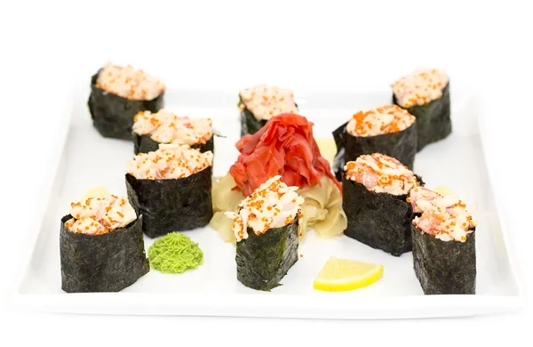 Ιαπωνικό sushi θαλασσινά — Φωτογραφία Αρχείου