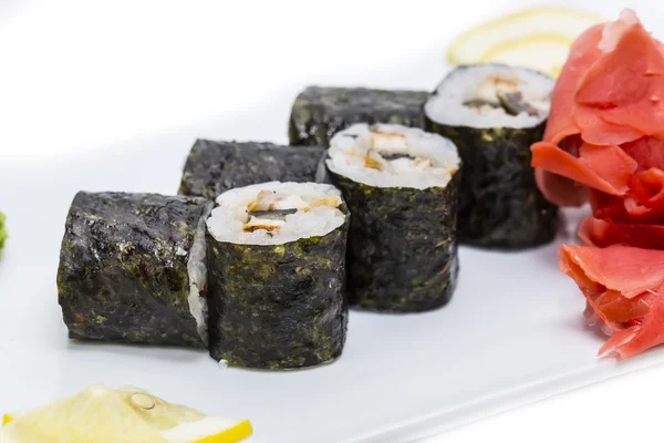 Plaat van sushi — Stockfoto