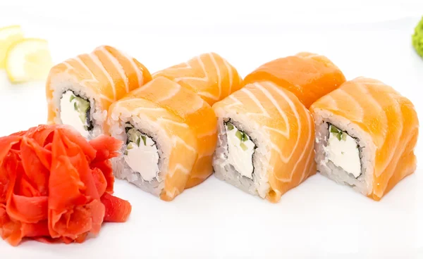Teller mit Sushi — Stockfoto
