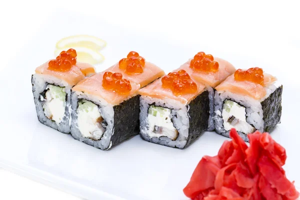 Owoce morza japońskiego sushi — Zdjęcie stockowe