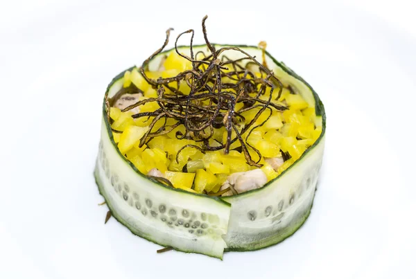 Dana eti ve sebze biber sıcak salata — Stok fotoğraf