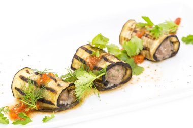 Doldurulmuş patlıcan.