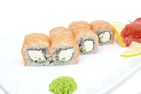 Delicious seafood sushi — Stock Photo, Image