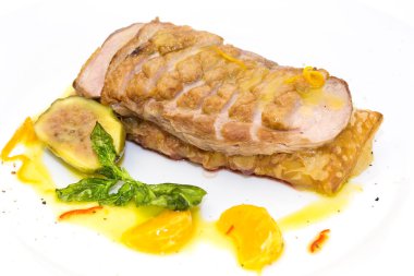 griles mandalina sosu pişmiş kaz meme