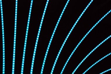 Neon hatları ve bokeh arka plan