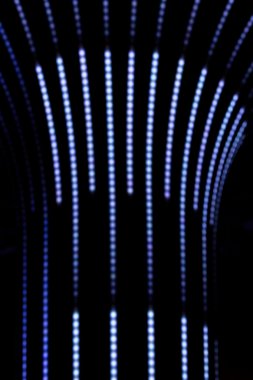 Neon hatları ve bokeh arka plan