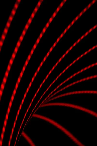Neon fundo abstrato de linhas e bokeh — Fotografia de Stock