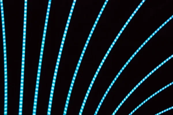 Neon abstract background of lines and bokeh — Stock Photo, Image