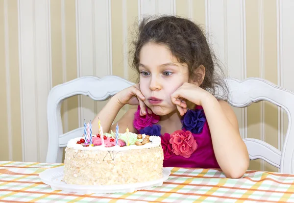 Have fun eating birthday cake — Stock Photo, Image