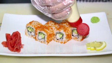 Japon Şef yemek hazırlama