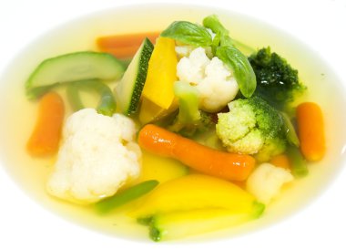 sebze çorbası yaptım