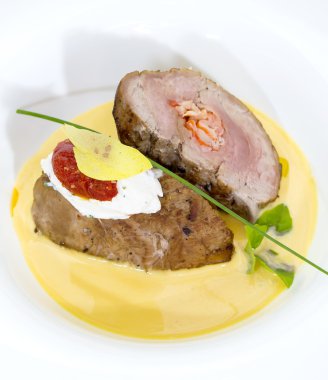 Kabak soslu fırında et