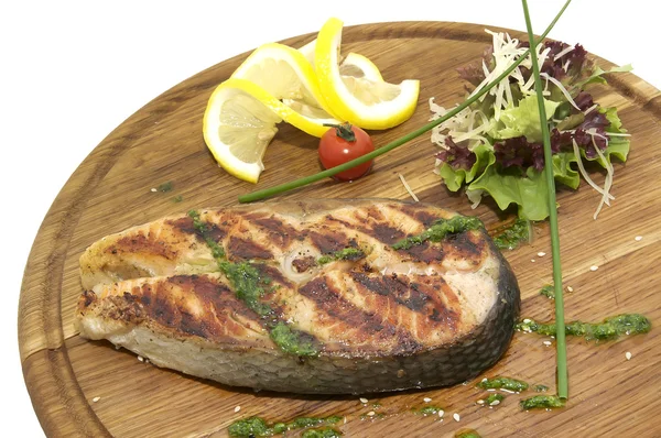 Salmón a la parrilla — Foto de Stock