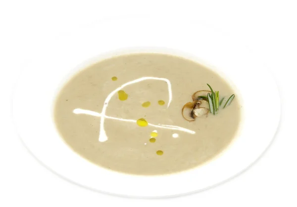 Суп з квасолею та грибами — стокове фото