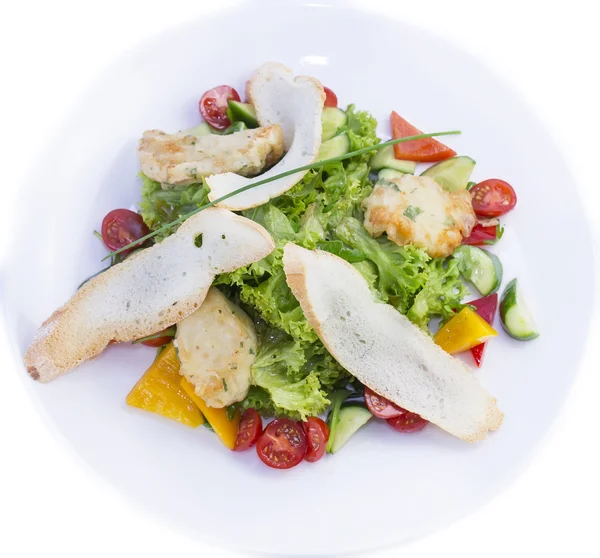Salat mit Käse und Kräutern — Stockfoto