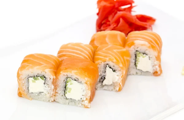 Ízletes tengeri sushi — Stock Fotó