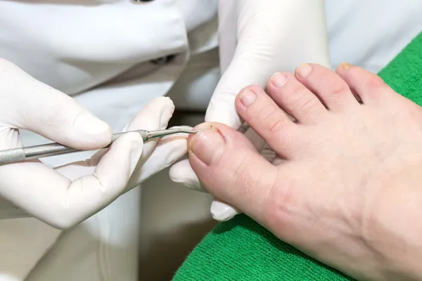 Processo de pedicure — Fotografia de Stock