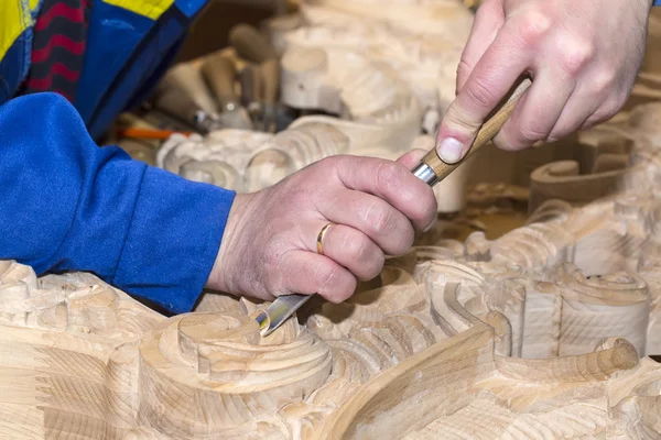 Gouge madera cincel carpintero herramienta de trabajo — Foto de Stock