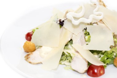 peynir ve otlar ve sebze salatası