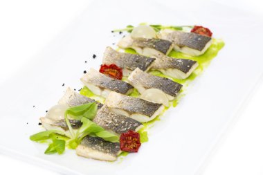 pişmiş siyah Morina balığı