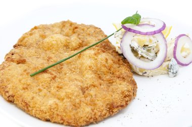 şnitzel sebze salatası