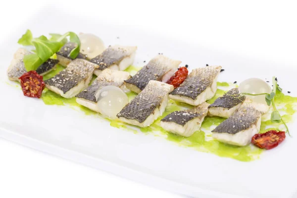 Pesce merluzzo nero al forno — Foto Stock