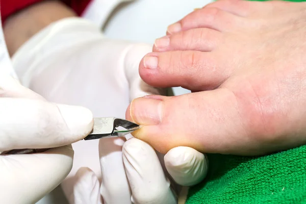 Processo di pedicure — Foto Stock