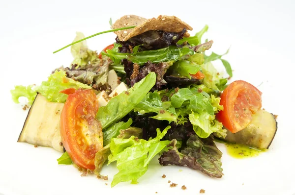 Salade groenten en geitenkaas — Stockfoto