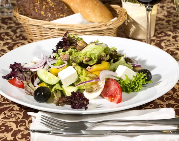 Griechischer Salat — Stockfoto