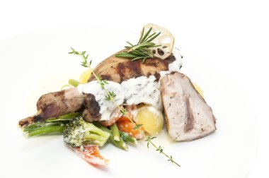 Kızarmış tavşan eti