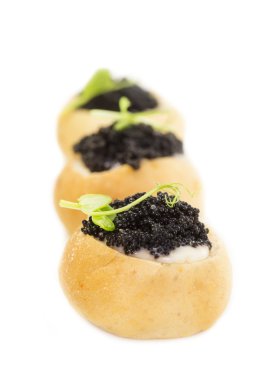 et balık ve sebze ile kanepe