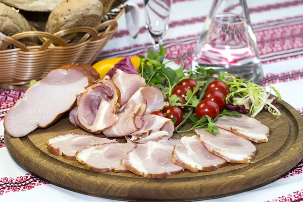 Bacon on the table — Stock Photo, Image