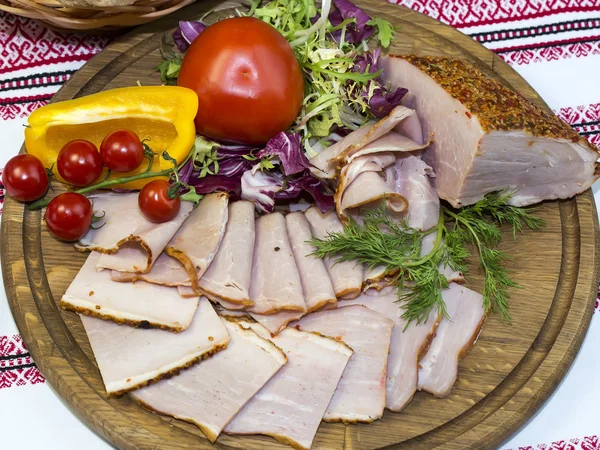 Tocino sobre la mesa — Foto de Stock