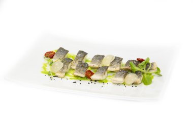 pişmiş siyah Morina balığı