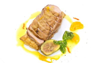 griles mandalina sosu pişmiş kaz meme