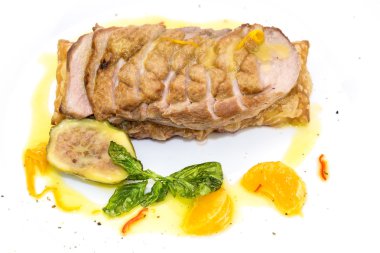 griles mandalina sosu pişmiş kaz meme