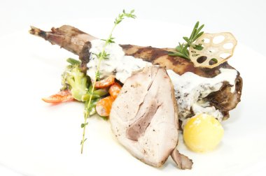 Kızarmış tavşan eti