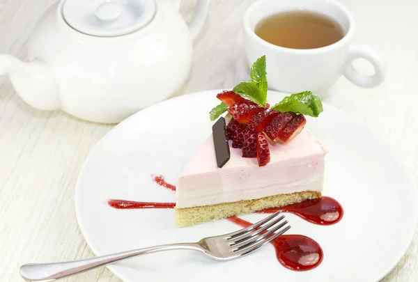 Piece of cream cake — Stock Photo, Image