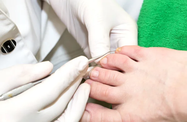 Processo de pedicure — Fotografia de Stock