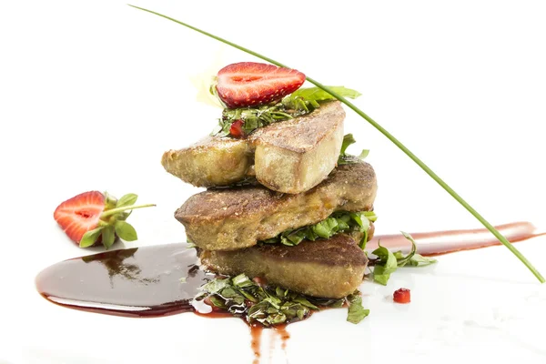 Foie gras guarnito — Foto Stock