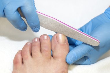 Güzellik salonunda pedikür