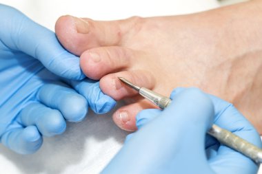 Güzellik salonunda pedikür