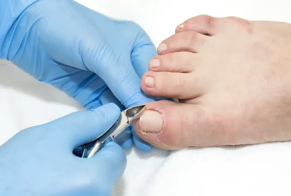 Pedicure at beauty salon — Stock Photo, Image