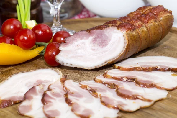 Bacon on the table — Stock Photo, Image